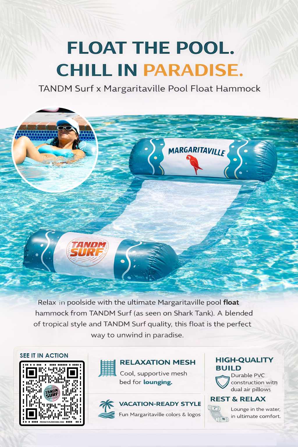マリン/スイミング NEIGHBORHOOD WIND AND SEA NHWDS P-FLOAT Margaritaville Pool Float Hammock – TANDM SURF