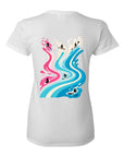 TANDM SURF® Anybody Can Surf Women's Tee - White Back