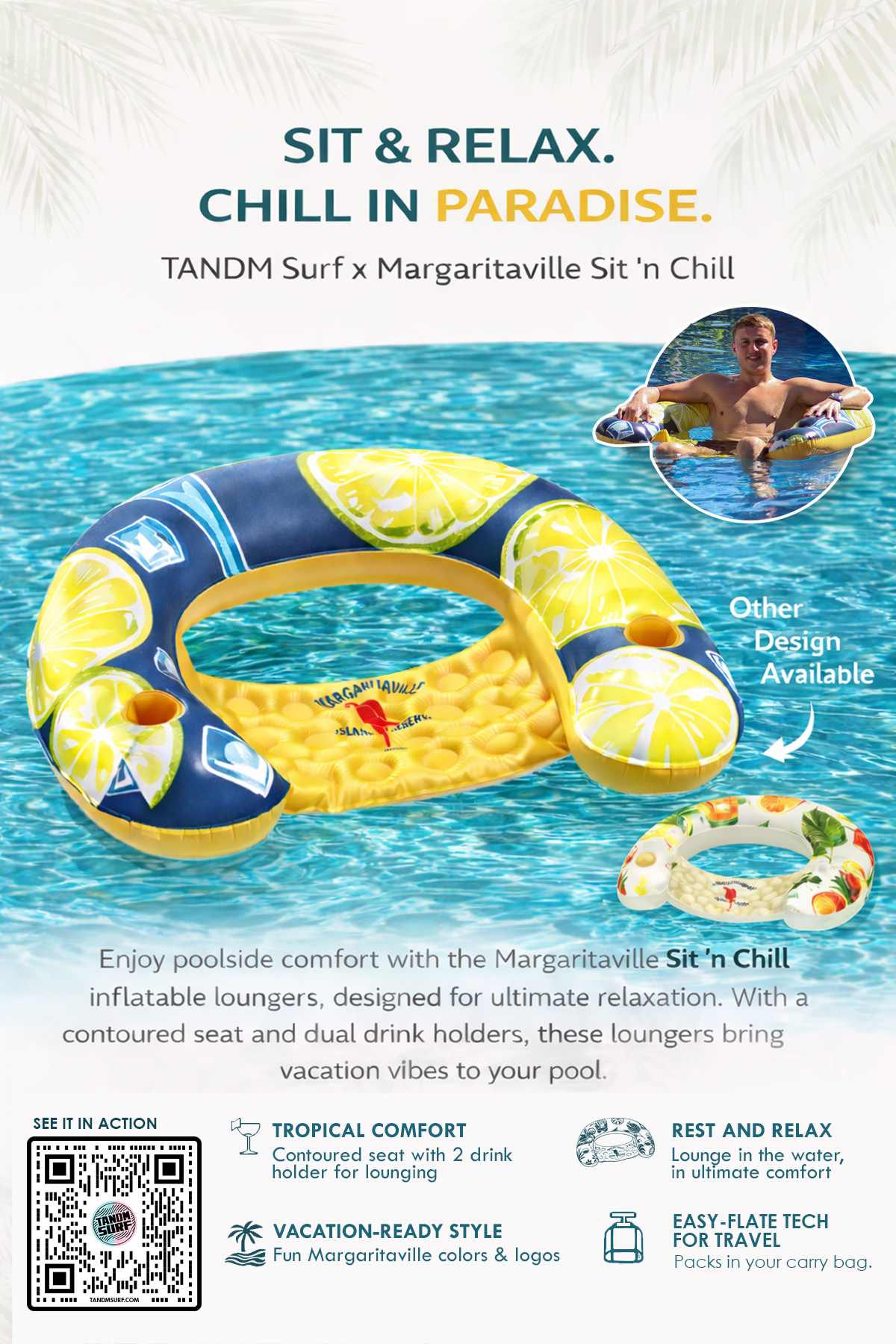 Margaritaville Sit-n-Chill Pool Float – TANDM SURF