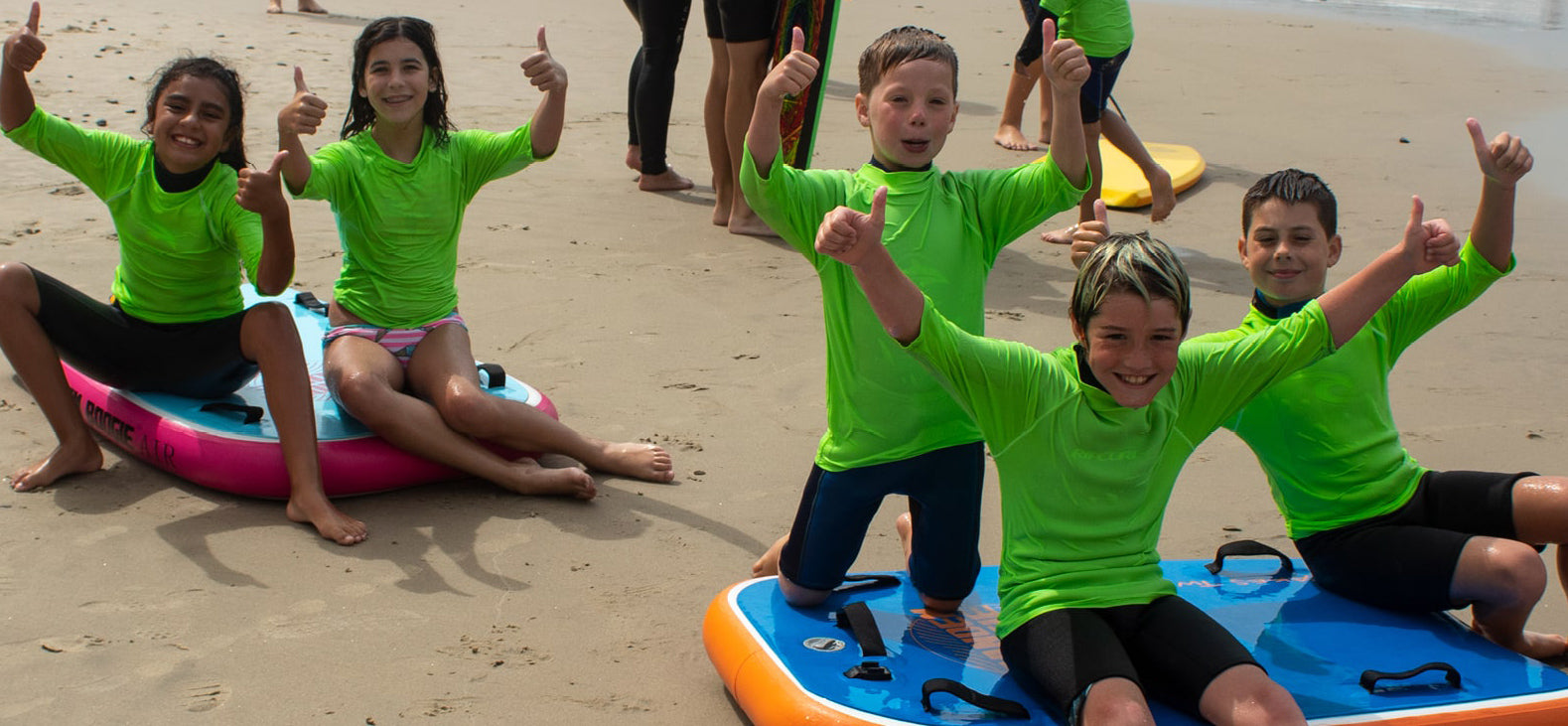 Sandy Feet Initiative Campers Test Tandem Boogie AIR Bodyboard
