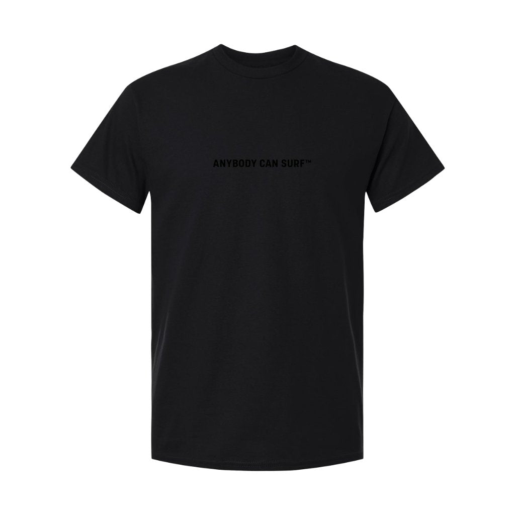 TANDM SURF® Anybody Can Surf Tee - Black Front