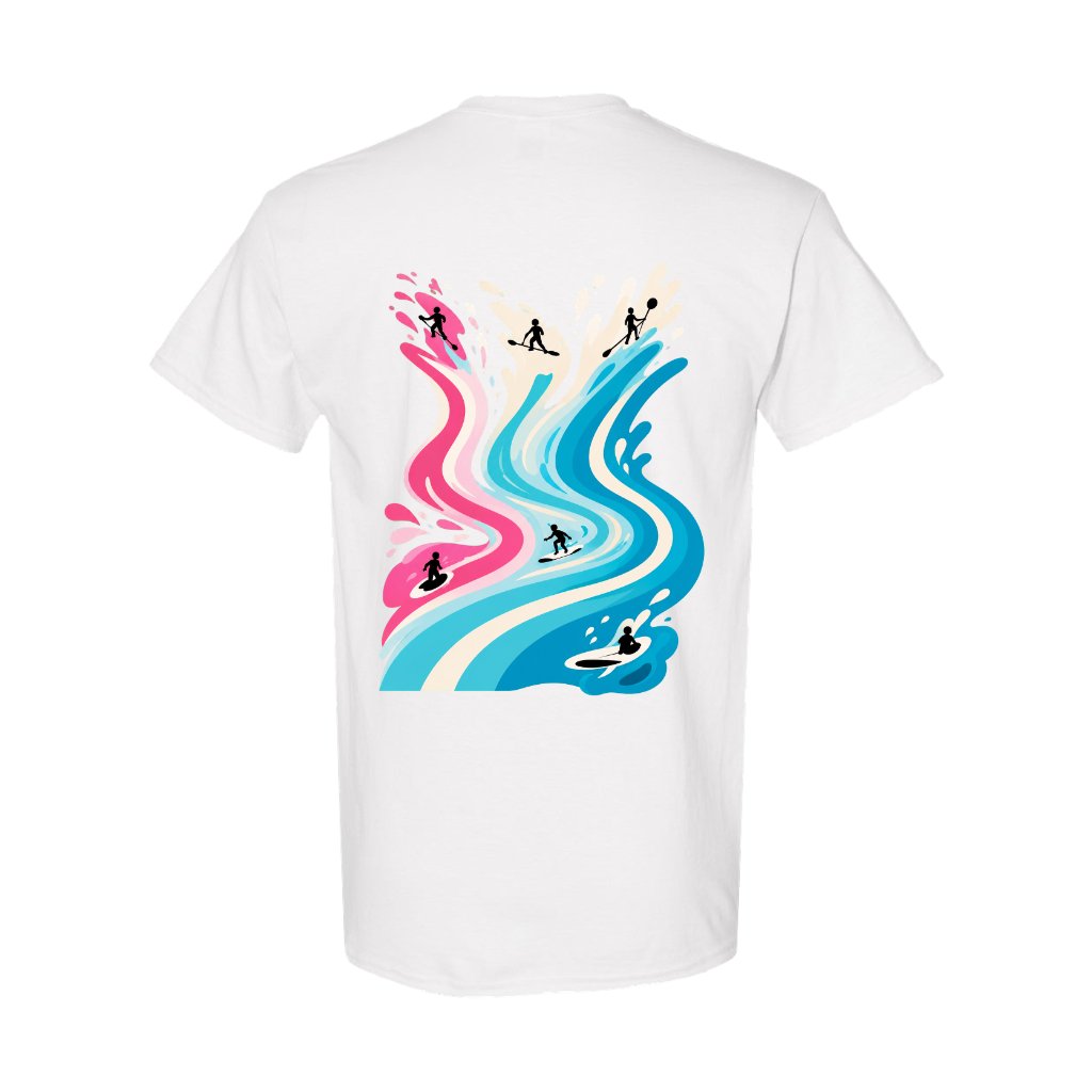 TANDM SURF® Anybody Can Surf Tee - White Back