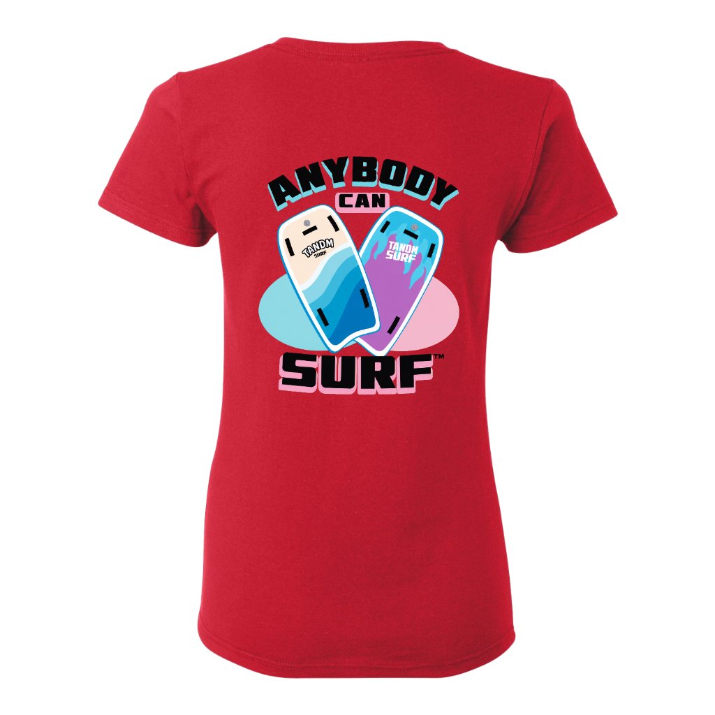 TANDM SURF® Women's Tee - Red Back