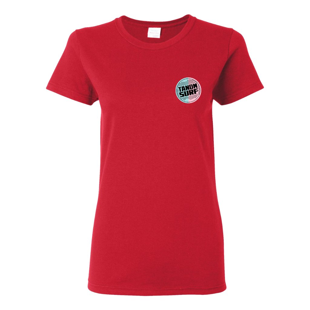 TANDM SURF® Women's Signature Tee - Red Front