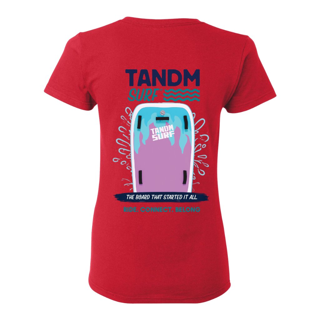 TANDM SURF® Everyday Surf Women's Tee - Red Back