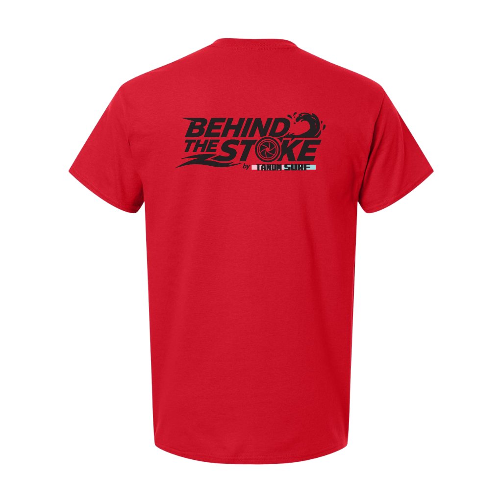 Behind the Stoke Tee - Red Back