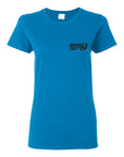 Behind the Stoke Women's Tee - Sapphire Front