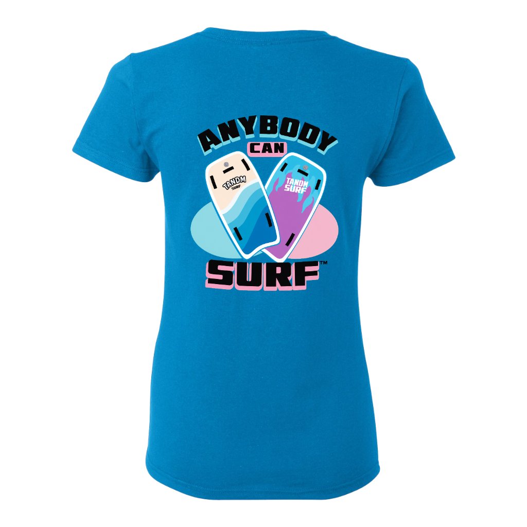 TANDM SURF® Women's Tee - Sapphire Back