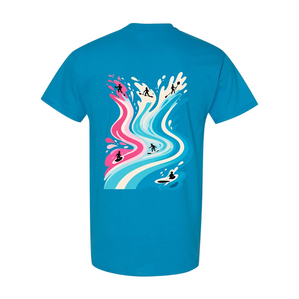 TANDM SURF® Anybody Can Surf Tee - Sapphire Back