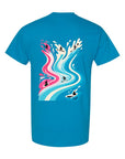 TANDM SURF® Anybody Can Surf Tee - Sapphire Back