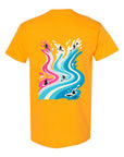 TANDM SURF® Anybody Can Surf Tee - Gold Back