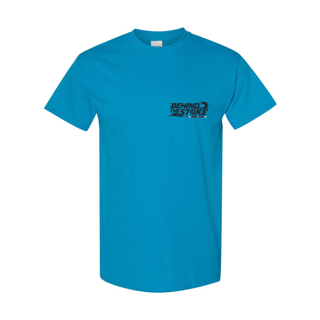 Behind the Stoke Tee - Sapphire Front