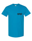 Behind the Stoke Tee - Sapphire Front