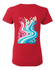TANDM SURF® Anybody Can Surf Women's Tee - Red Back