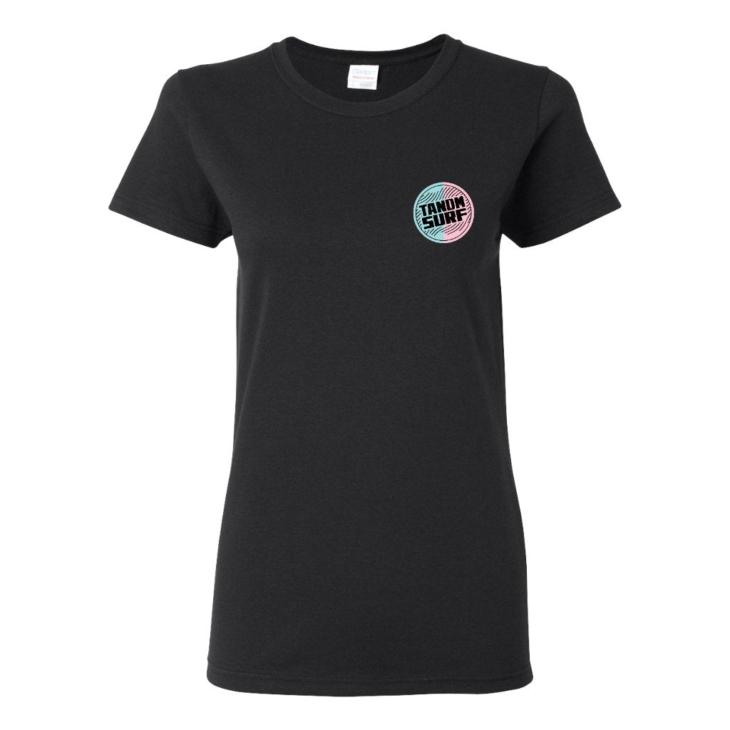 TANDM SURF® Women's Signature Tee - Black Front