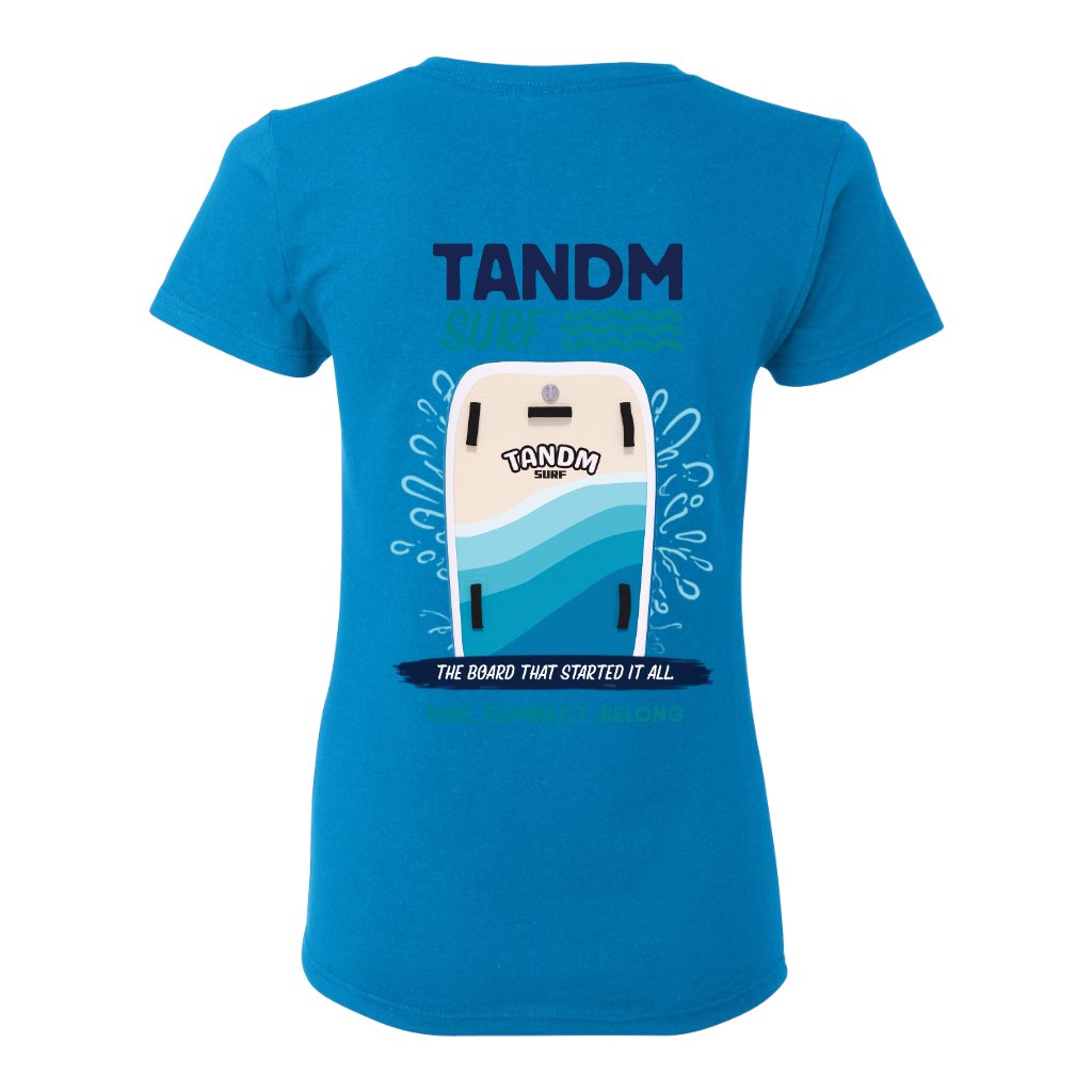 TANDM SURF® Women'sTee - Sapphire Back