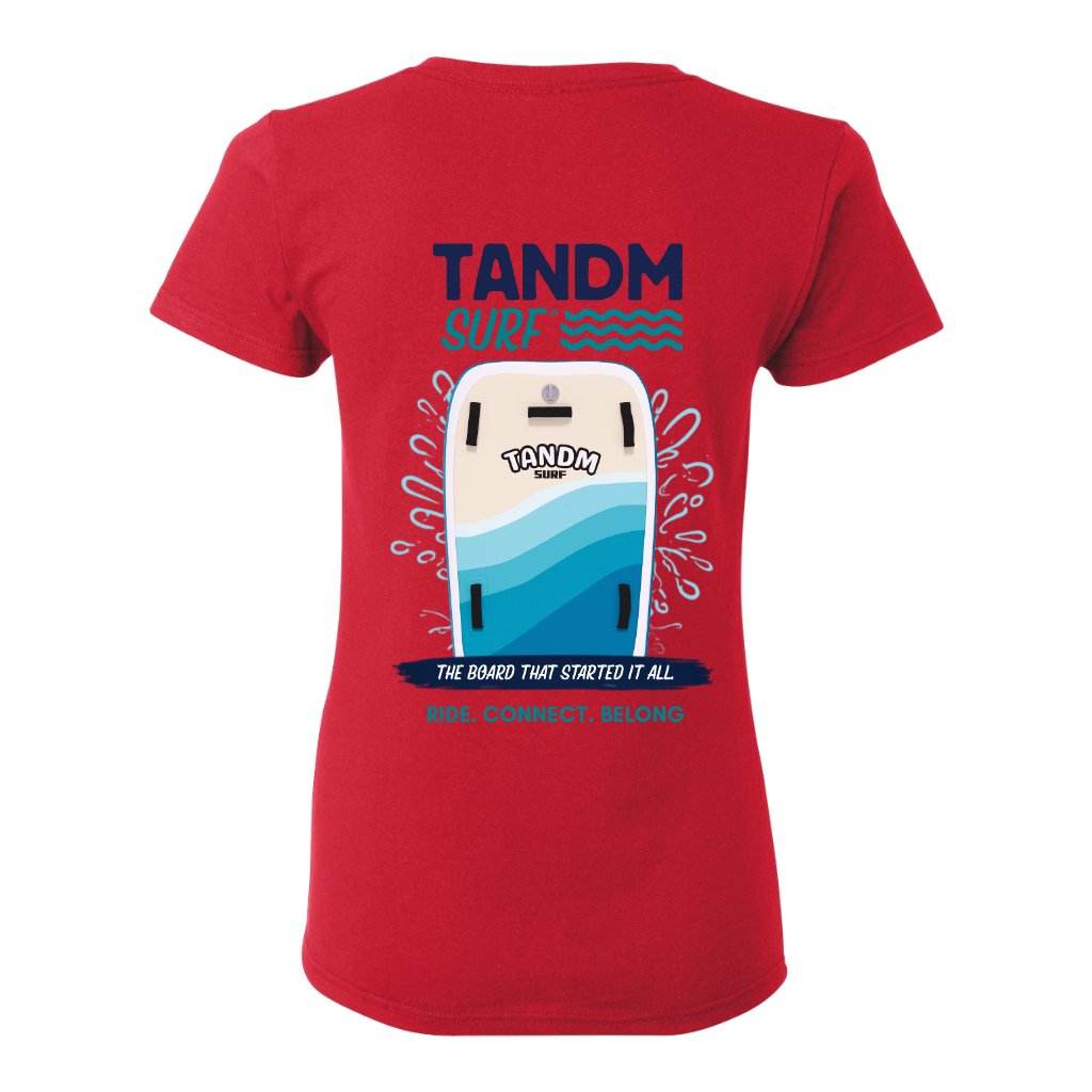 TANDM SURF® Women'sTee - Red Back
