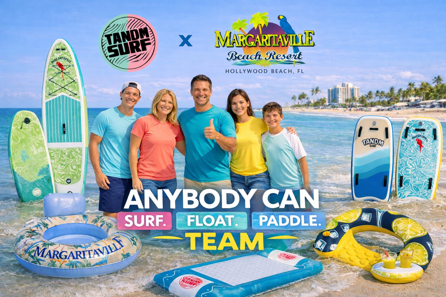 Anybody can Surf, Float & Paddle!