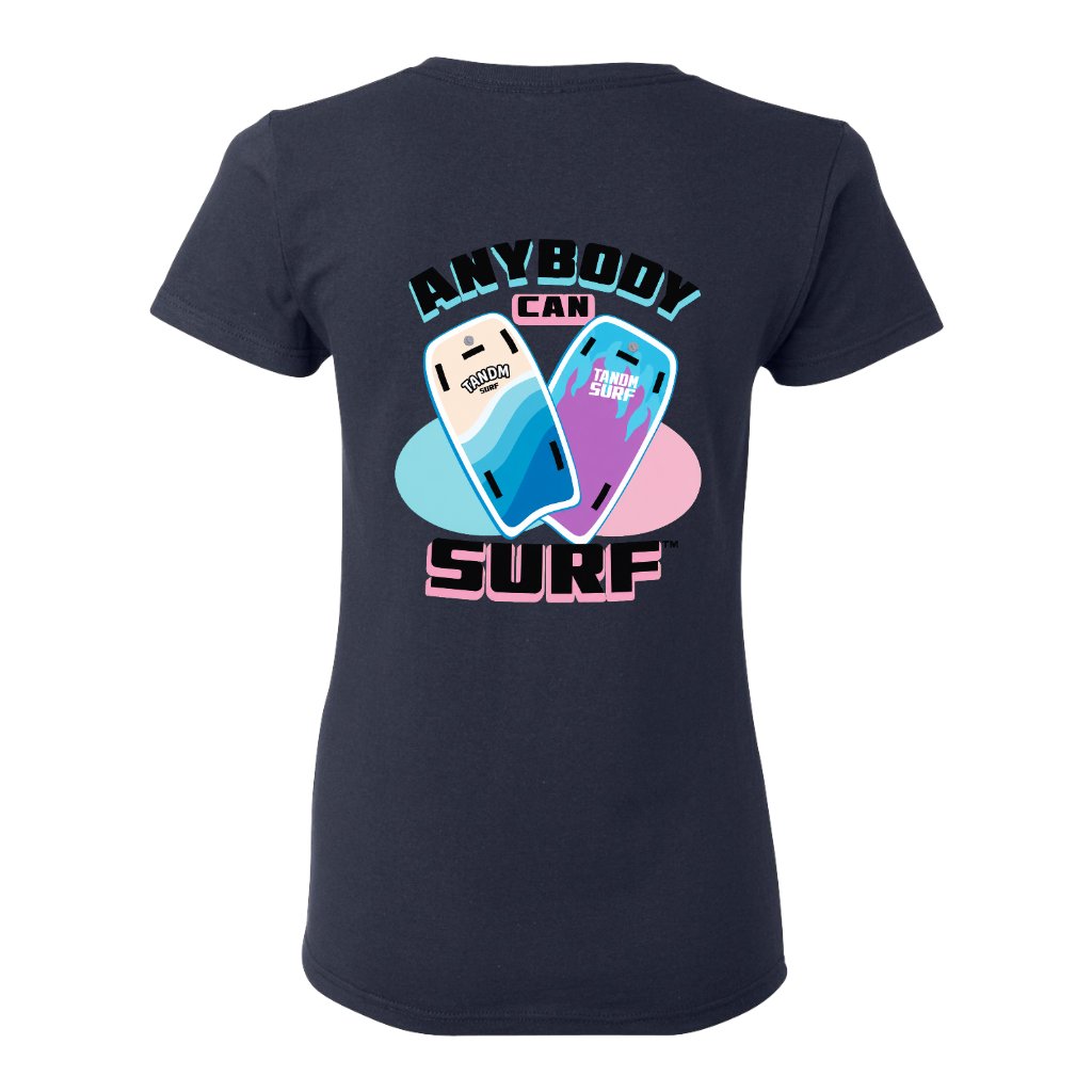 TANDM SURF® Women's Tee - Navy Back