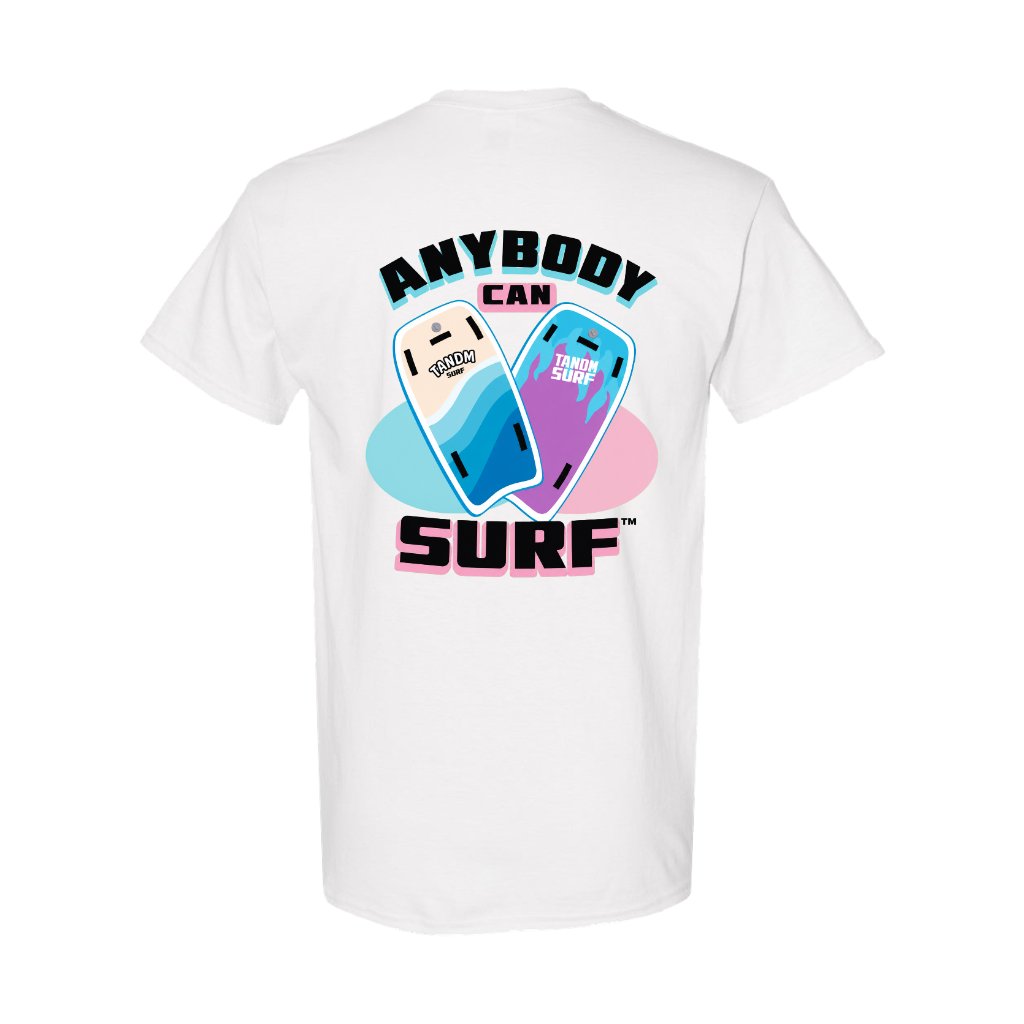 TANDM SURF® Tee - White Back