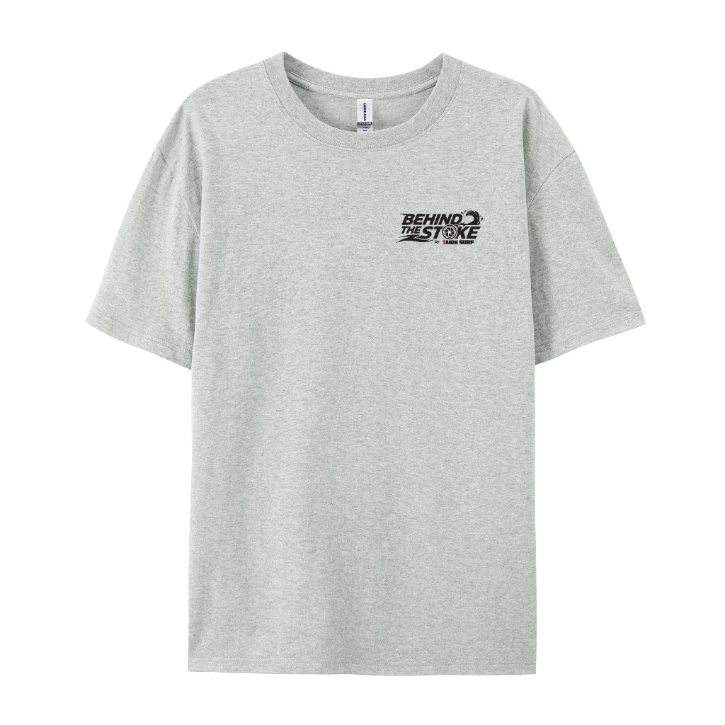 Behind the Stoke Tee - Grey Front