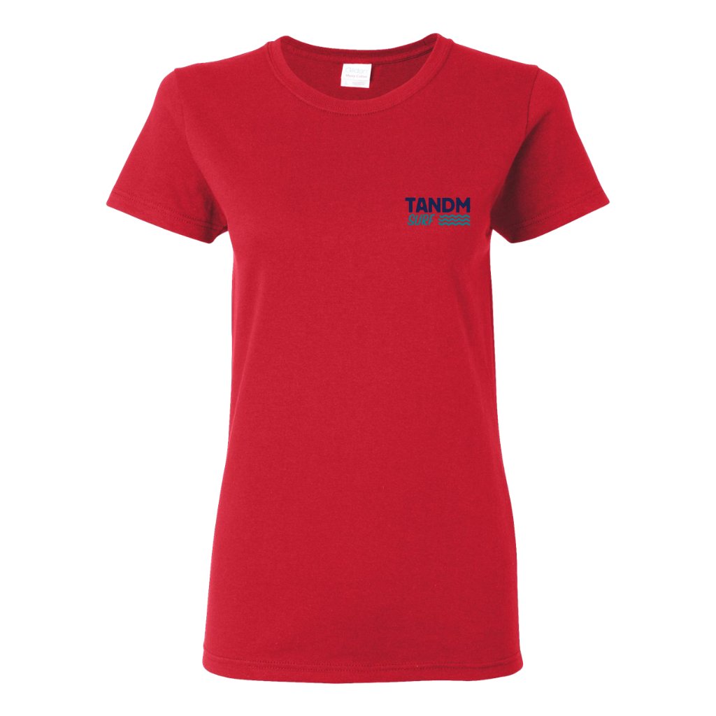 TANDM SURF® Women'sTee - Red Front