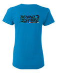 Behind the Stoke Women's Tee - Sapphire Back