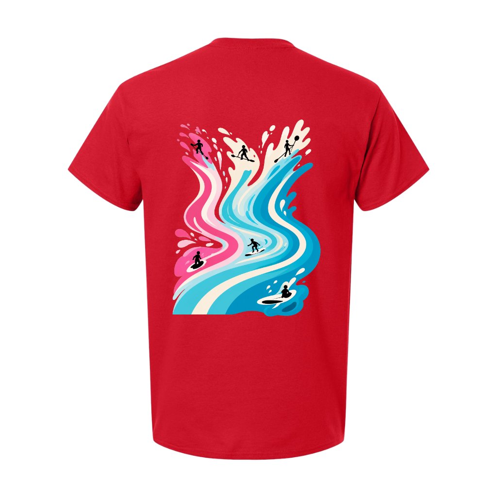 TANDM SURF® Anybody Can Surf Tee - Red Back