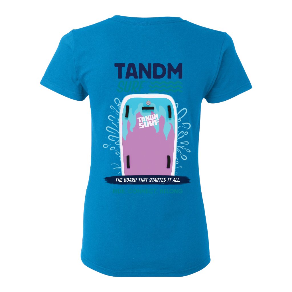 TANDM SURF® Everyday Surf Women's Tee - Sapphire Back