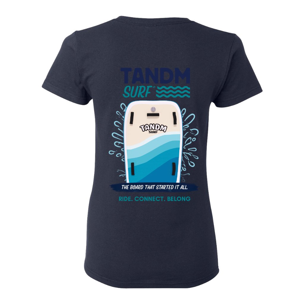 TANDM SURF® Women'sTee - Navy Back