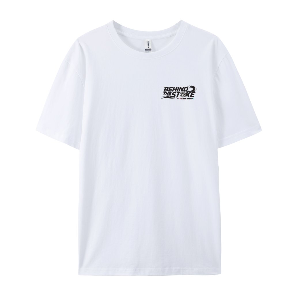 Behind the Stoke Tee - White Front