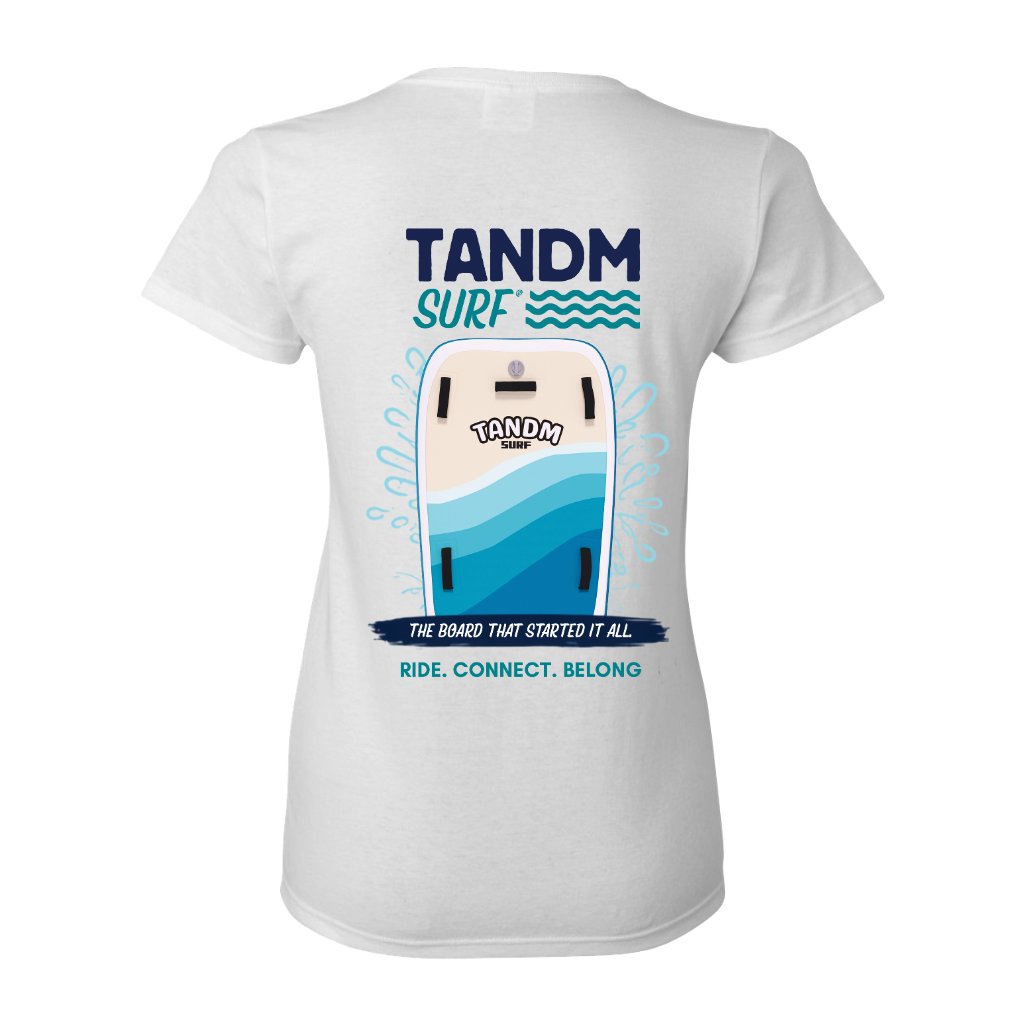 TANDM SURF® Women'sTee - White Back