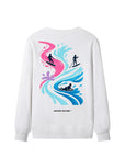 TANDM SURF® Sweatshirt - White Back