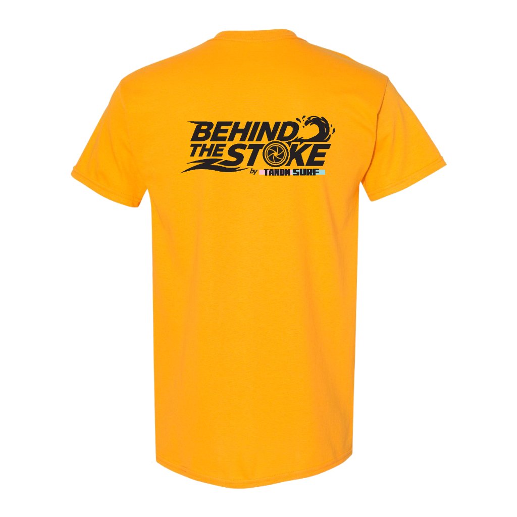 Behind the Stoke Tee - Gold Back