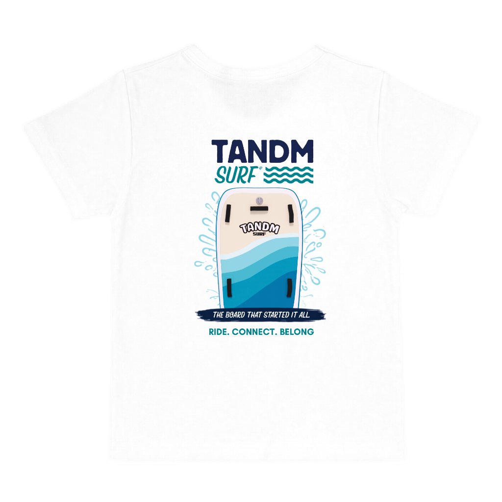 TANDM SURF® Toddlers Tee - vdm_DG014_WH01 Back