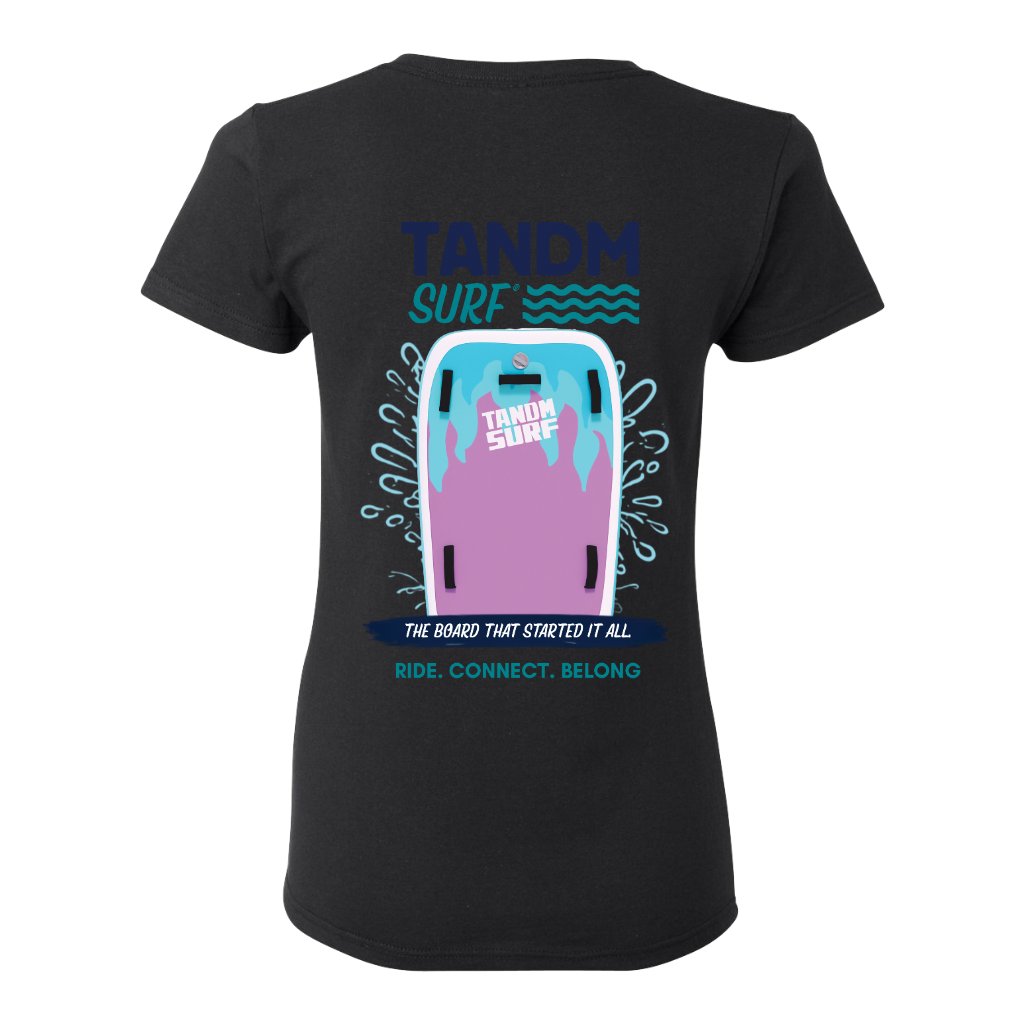 TANDM SURF® Everyday Surf Women's Tee - Black Back