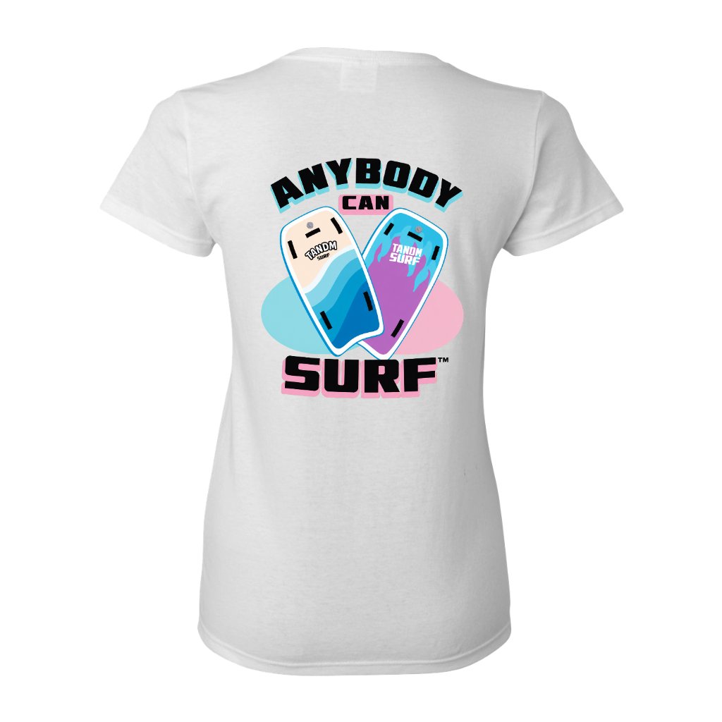 TANDM SURF® Women's Tee - White Back