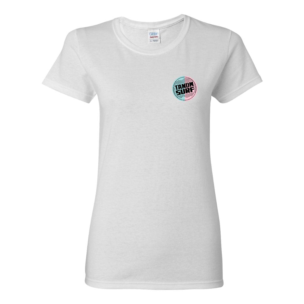 TANDM SURF® Women's Signature Tee - White Front