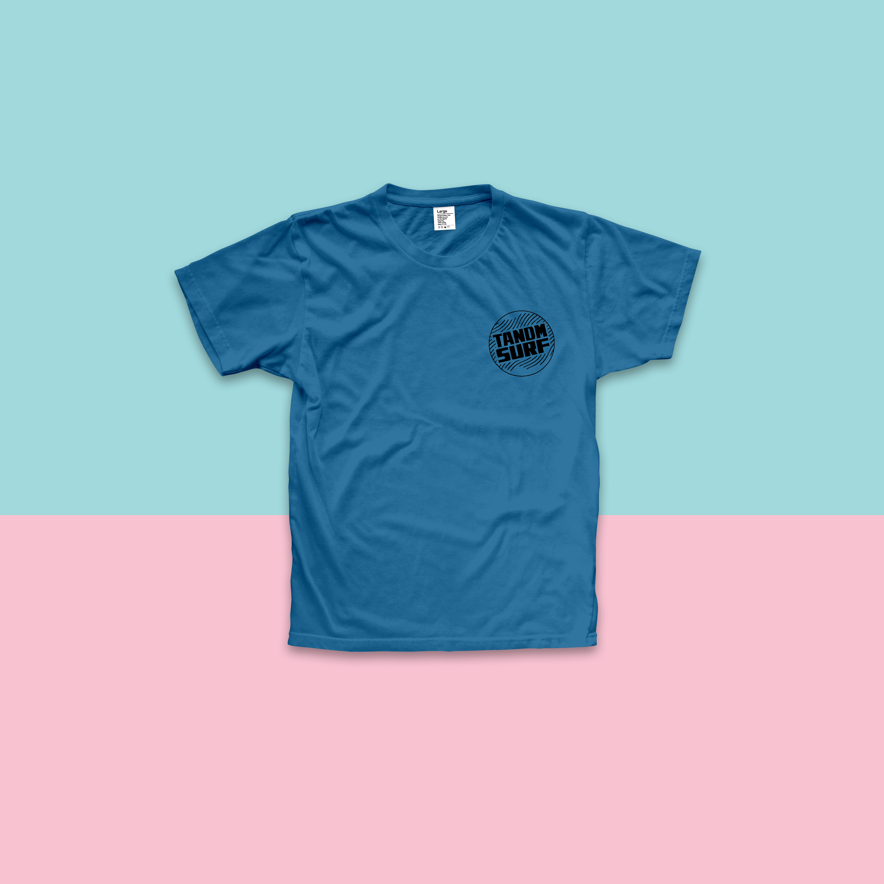 TANDM Surf Short-Sleeve T-shirt Bubble Font