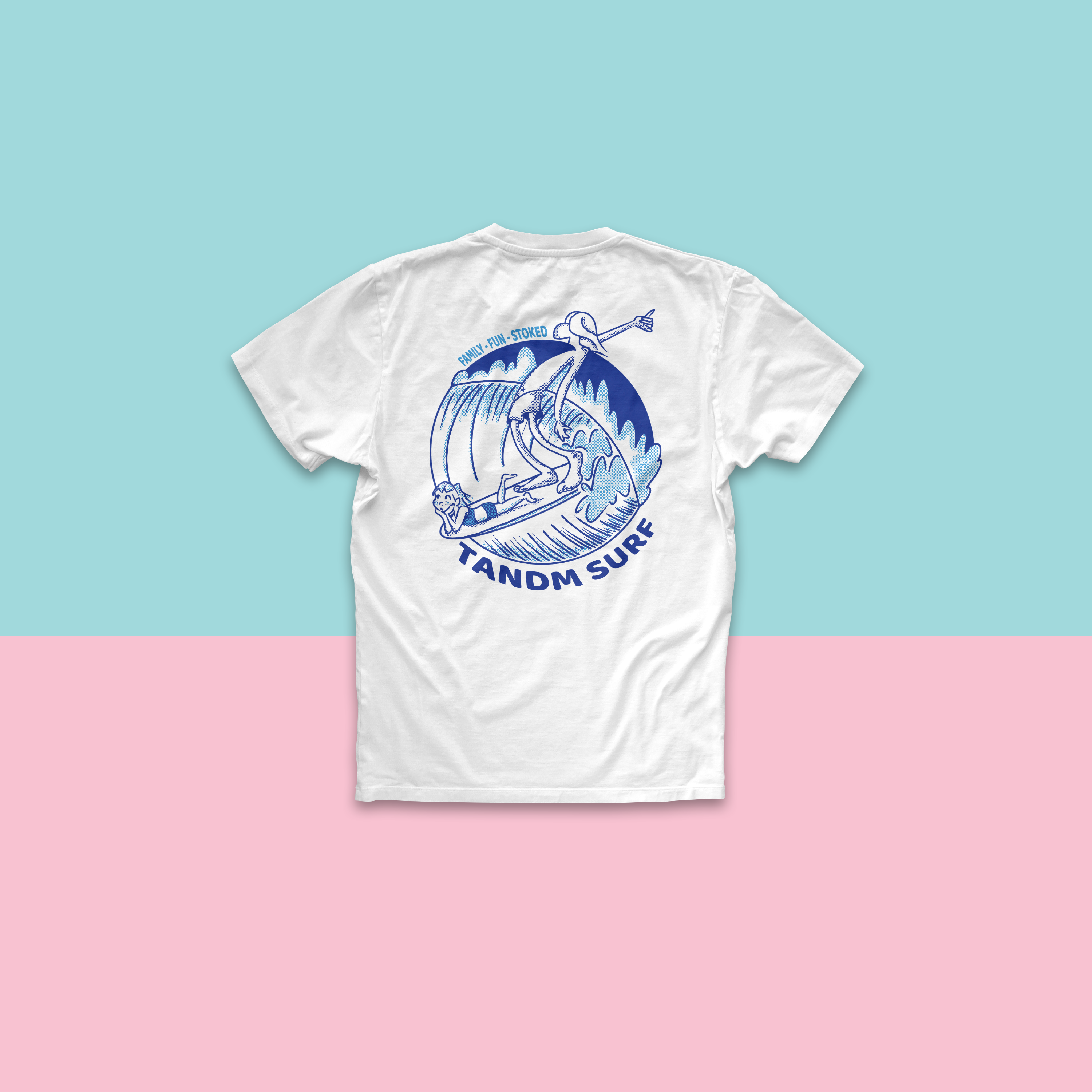 nctwish surf color t-shirt tシャツ サクヤ トレカ TANDM Surf Short-Sleeve T-Shirt Family, Fun, Stoked