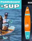 Oferta local de kayak sit &amp; sup + tabla de surf de remo